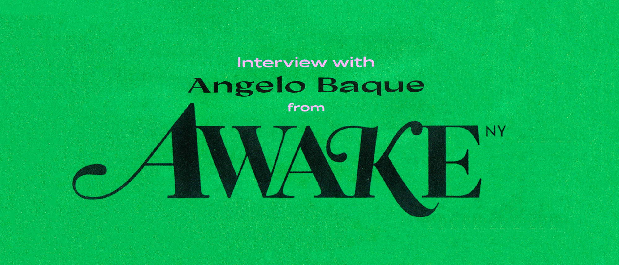 Awake NY x Tommy Hilfiger Angelo Baque Interview