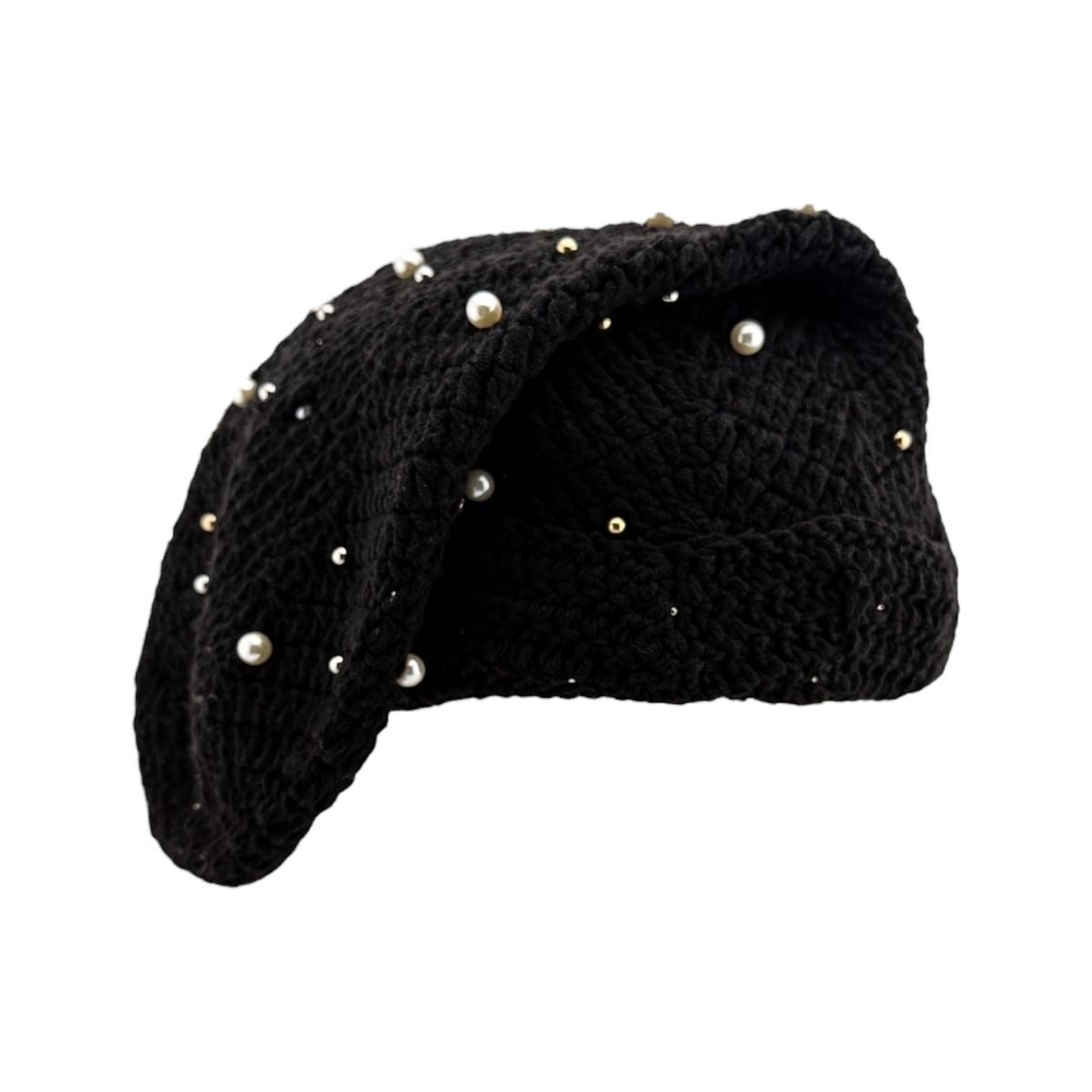 PEARL CROCHET SOCK HAT