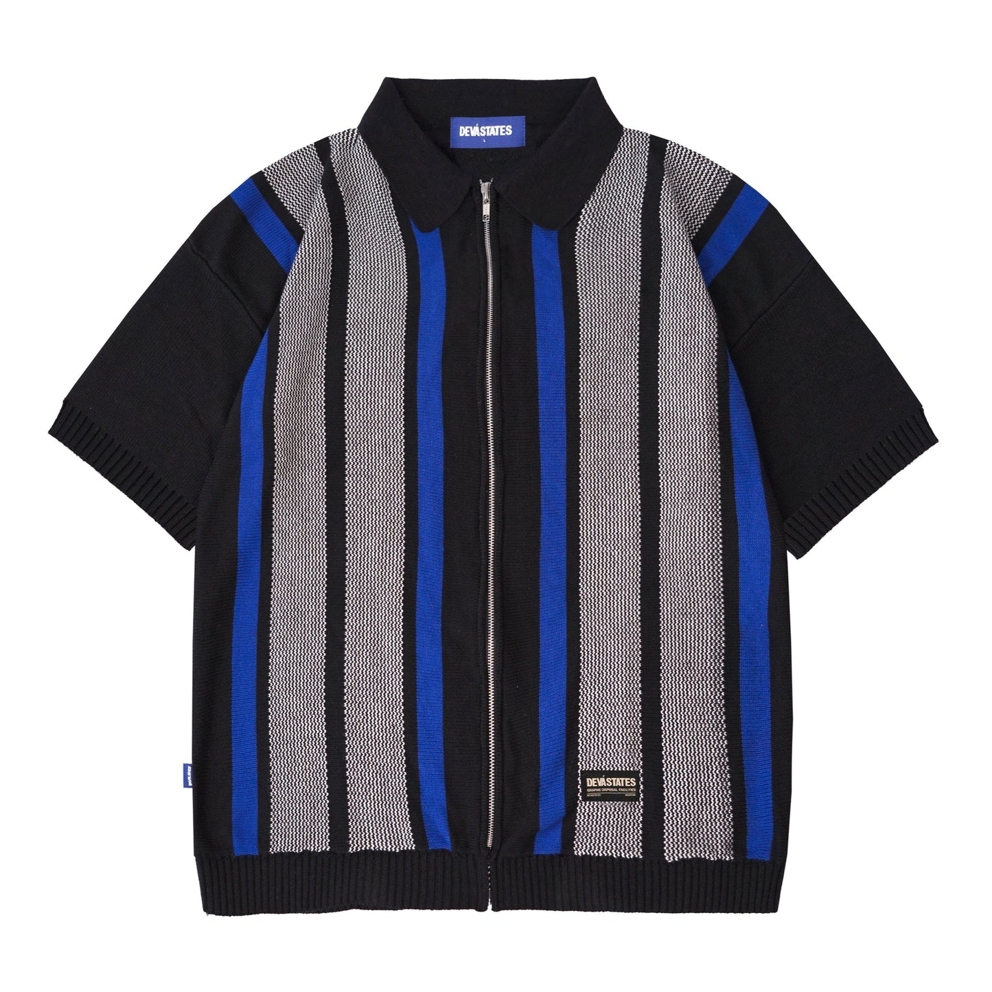 JUNIOR S/S ZIP KNITTED POLO