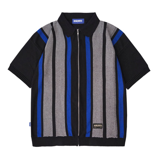 JUNIOR S/S ZIP KNITTED POLO