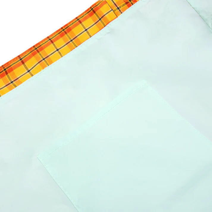 BUBBLE M PLAID TOTE BAG