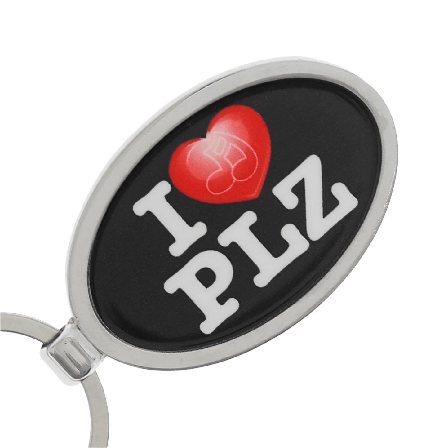 I <3 PLZ KEYRING