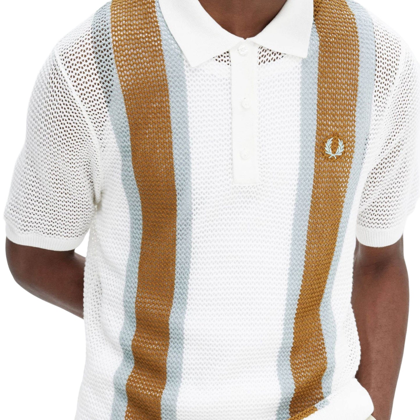 Fred Perry Shirts OPEN KNIT SHIRT