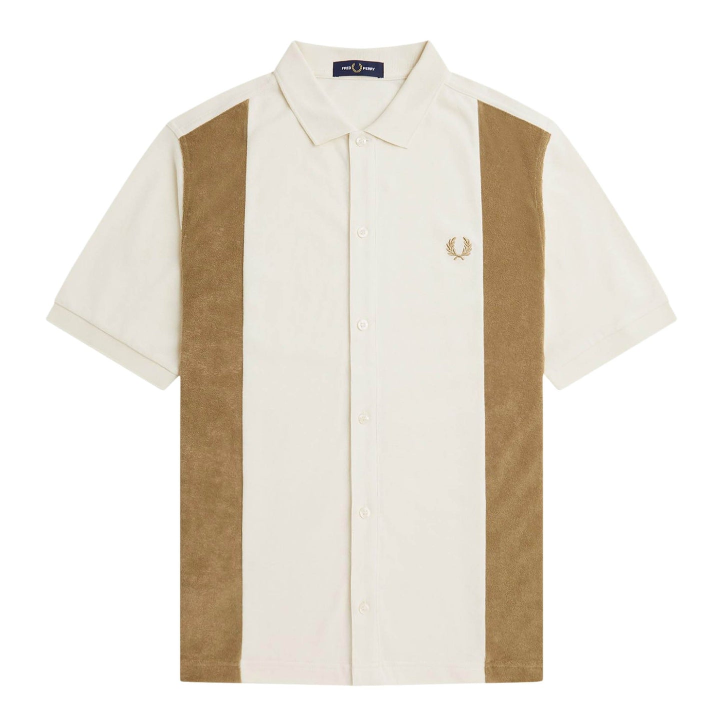 Fred Perry Shirts TOWELLING PANEL POLO SHIRT