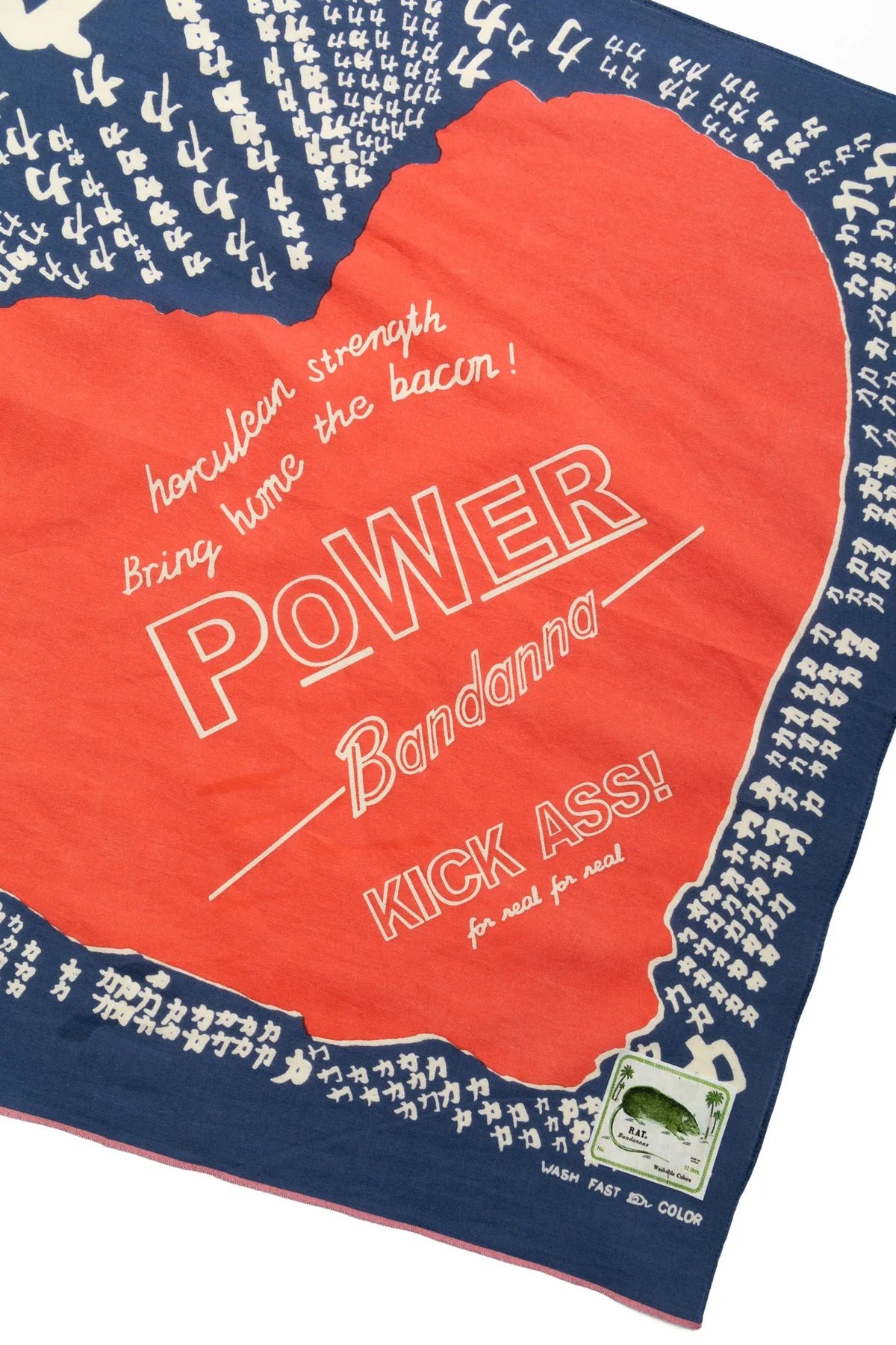 FASTCOLOR SELVEDGE BANDANA (LOVE POWER)