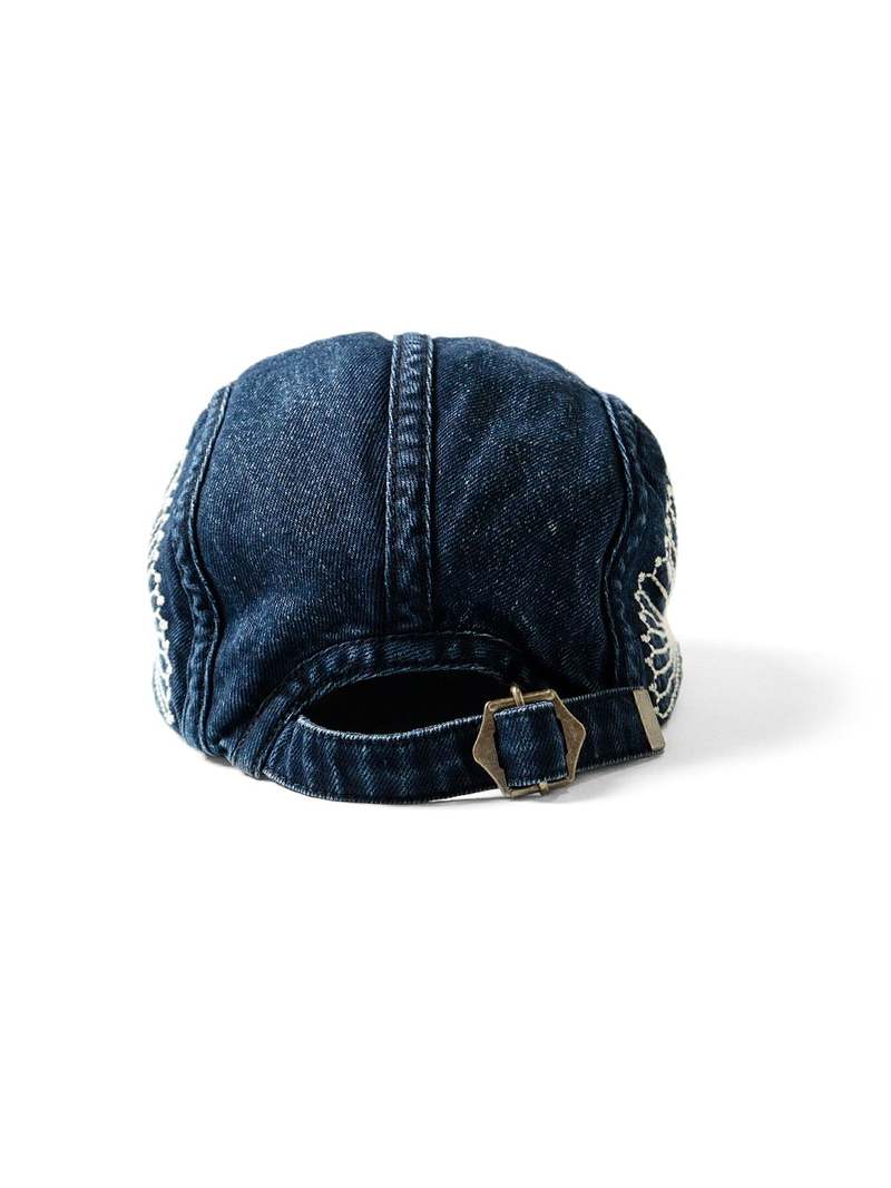 10OZ IDG X IDG DENIM CAMP CAP (FUROSHIKI EMBROIDERY) INDIGO