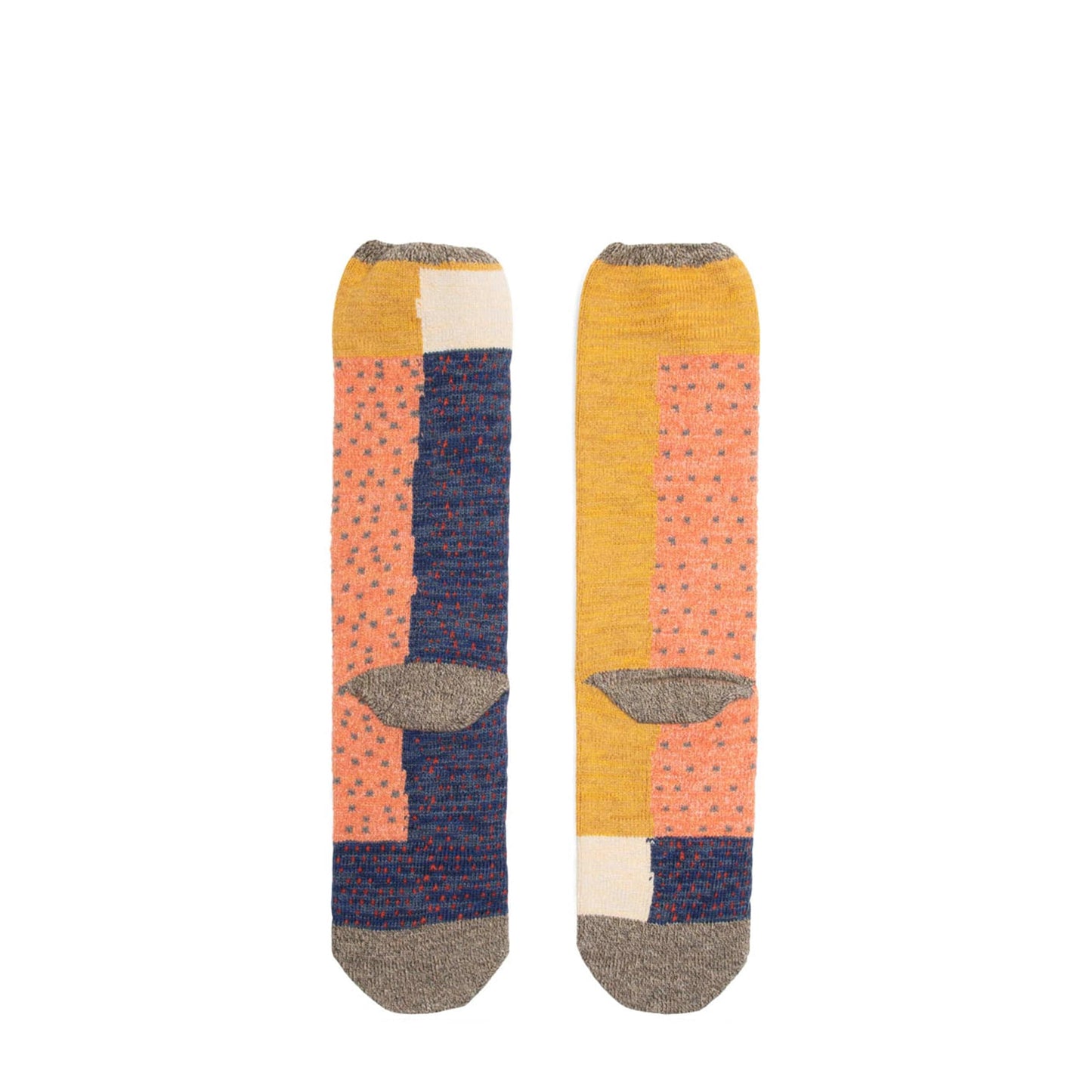 Kapital Socks GRAY / O/S 96 YARNS GABBEH PATCHWORK SOCKS
