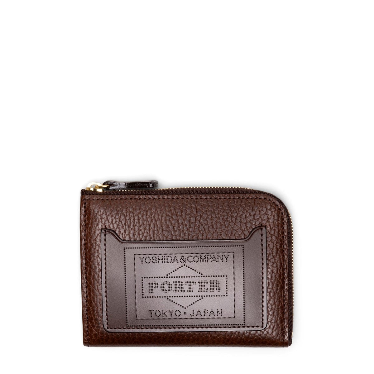 Porter Yoshida Wallets & Cases BROWN / O/S GLAZE ZIP MULTI WALLET