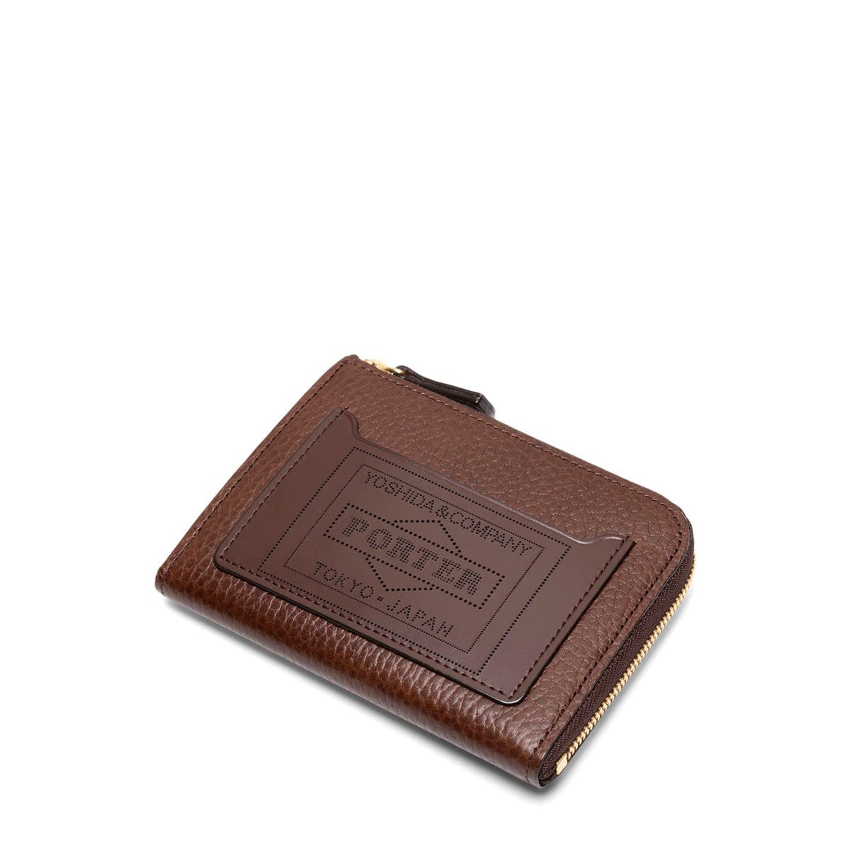 Porter Yoshida Wallets & Cases BROWN / O/S GLAZE ZIP MULTI WALLET