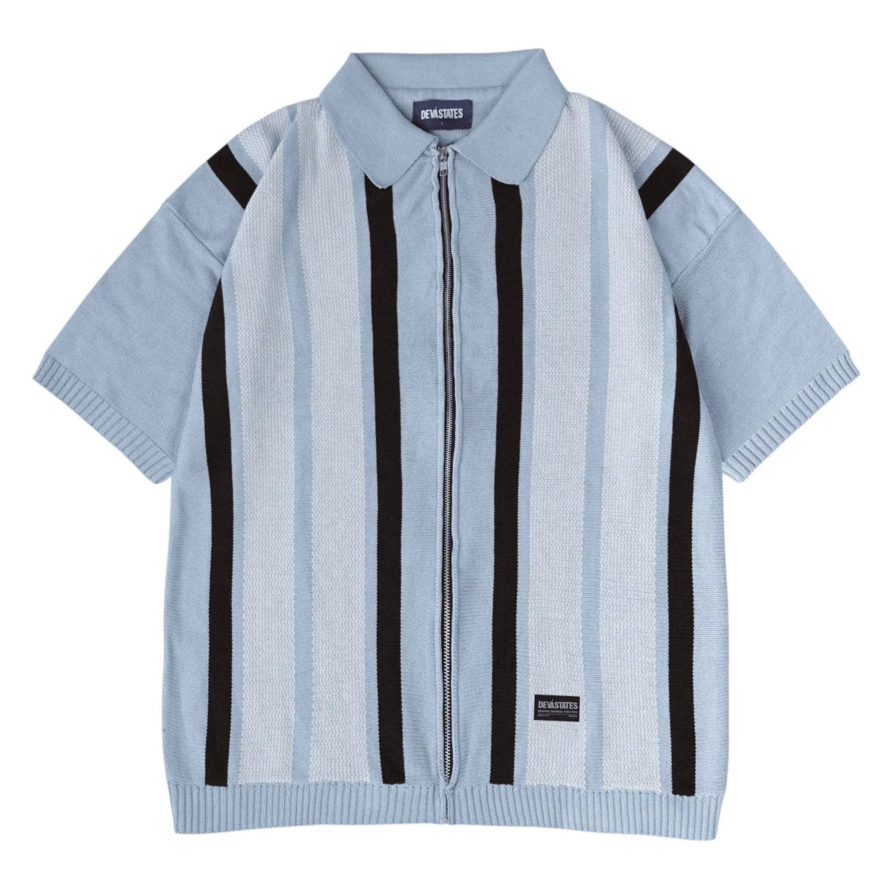 JUNIOR S/S ZIP KNITTED POLO
