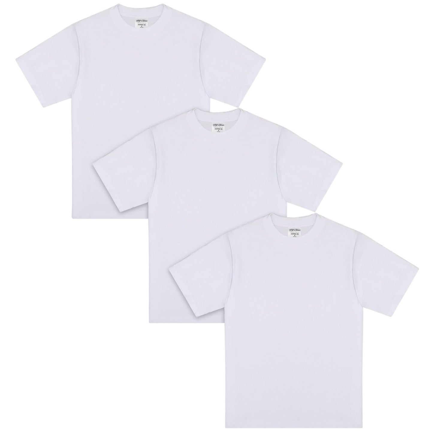3-PACK CROPPED MAX HEAVYWEIGHT S/S