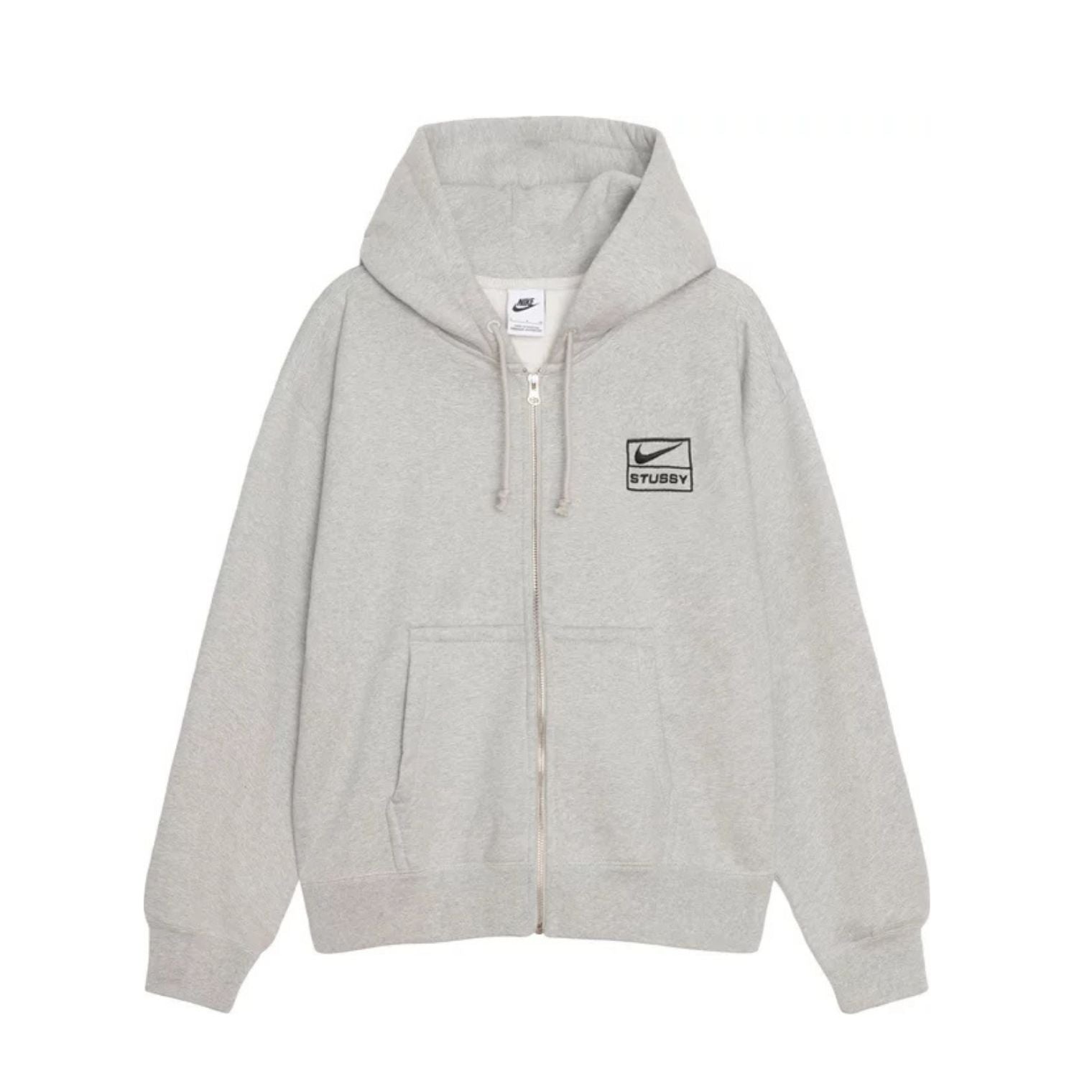 Nike x Stussy Full-Zip Fleece Hoodie グレー Nike x Stussy Full-Zip Hoodie 