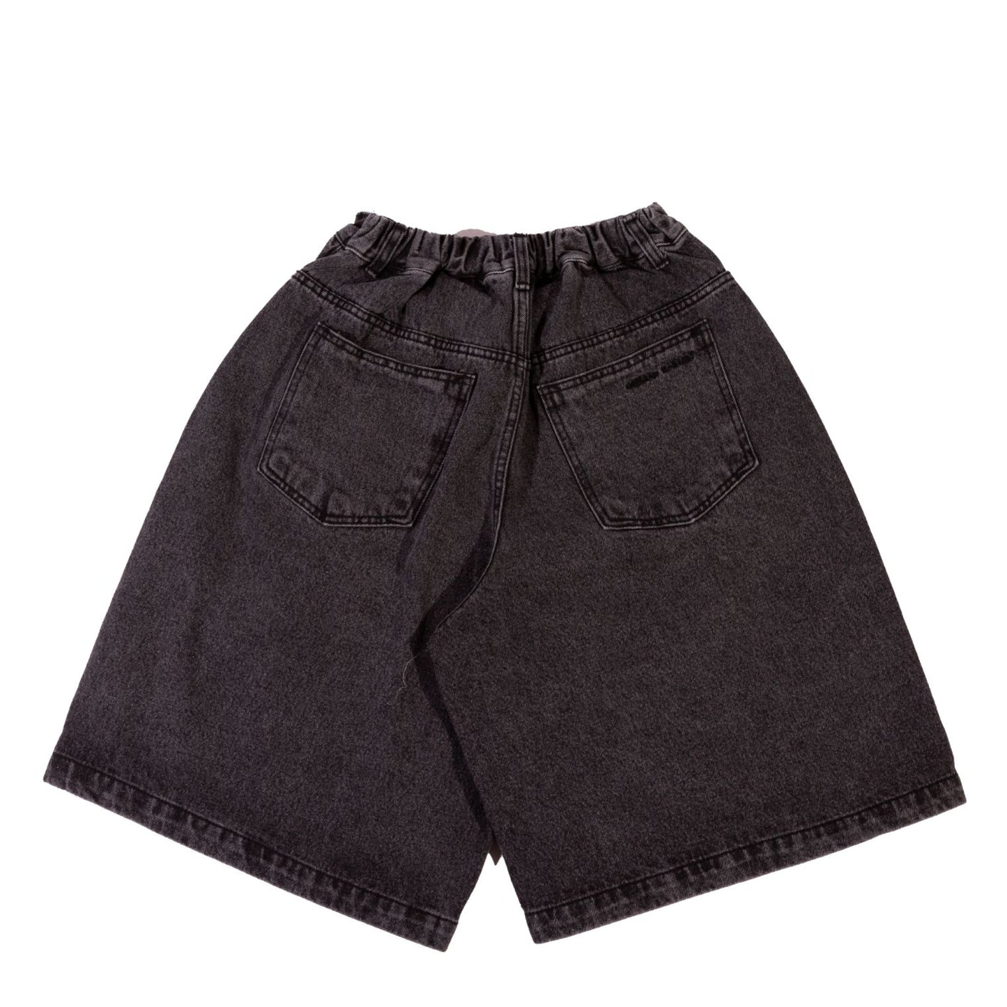 HALF-DART RAW DENIM SHORTS