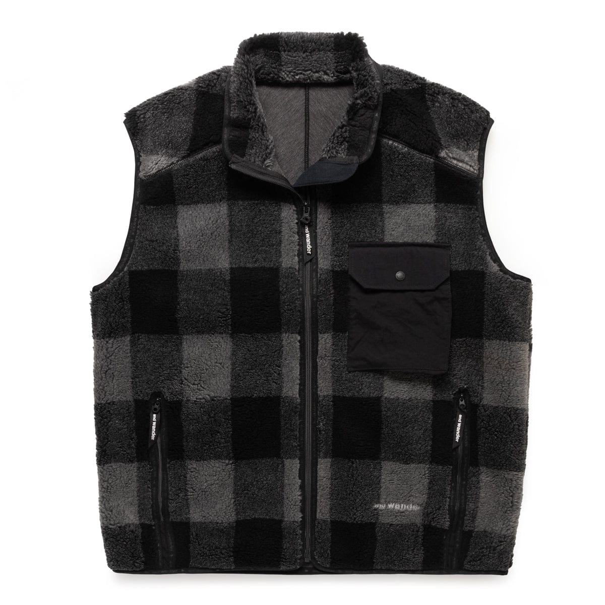 CHECK BOA VEST GRAY | AmaflightschoolShops