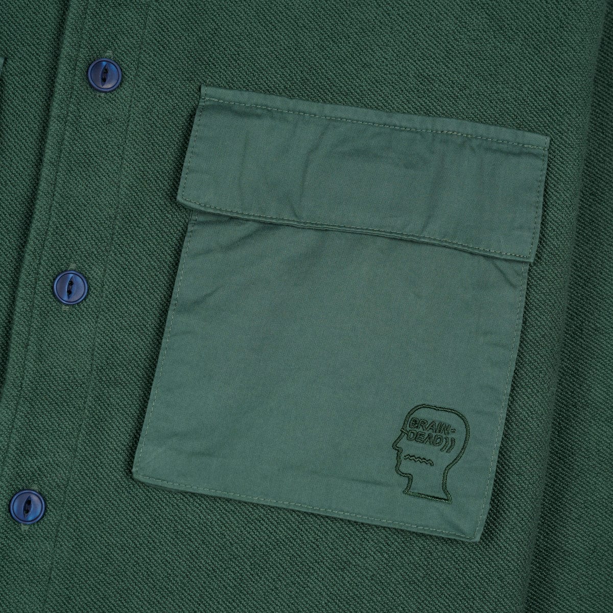 Brain Dead Shirts CPO FRENCH TERRY SATEEN SHIRT