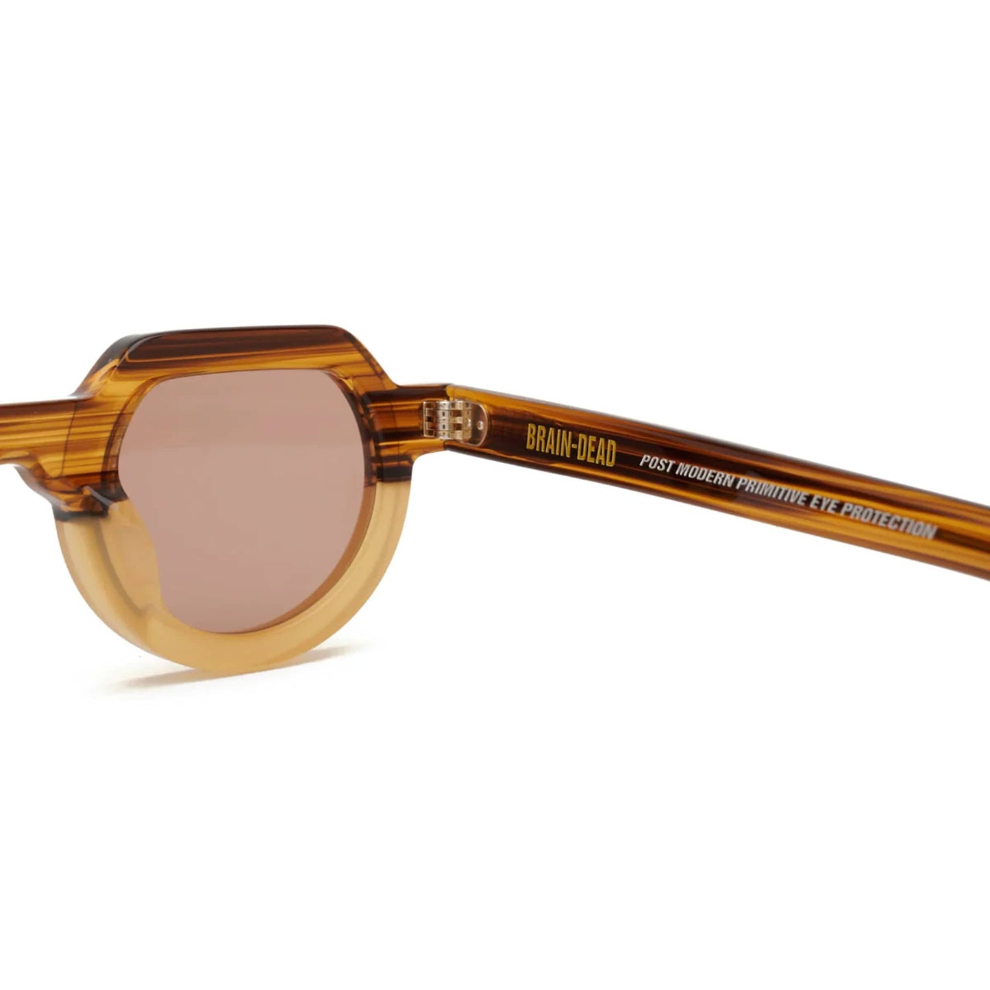 Brain Dead Eyewear ORANGE TORTOISE ACETATE/DARK BROWN LENS / O/S TANI POST MODERN PRIMITIVE EYE PROTECTION
