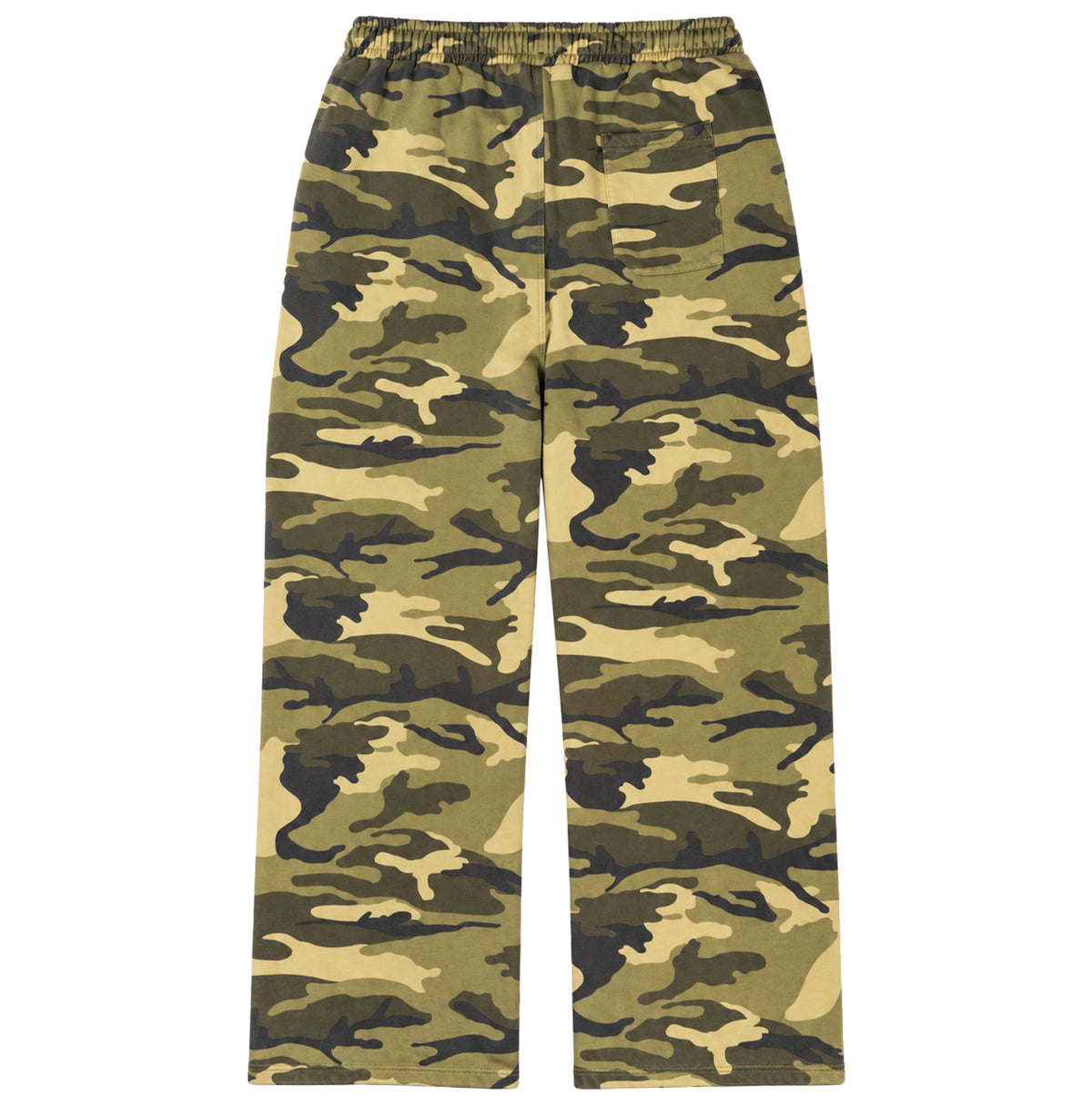 GARMENT DYE PLEATED FLEECE PANTS