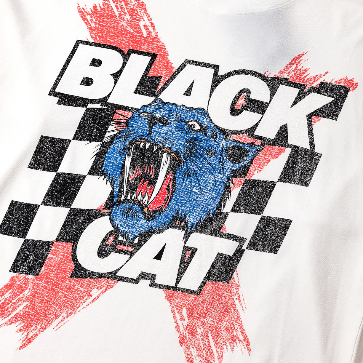 M J BLACK CAT LS TEE