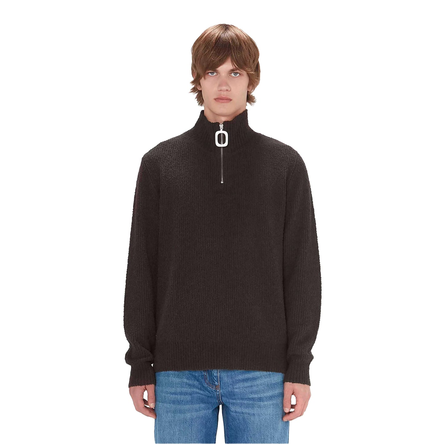 JW Anderson Knitwear BOUCLE HENLEY JUMPER