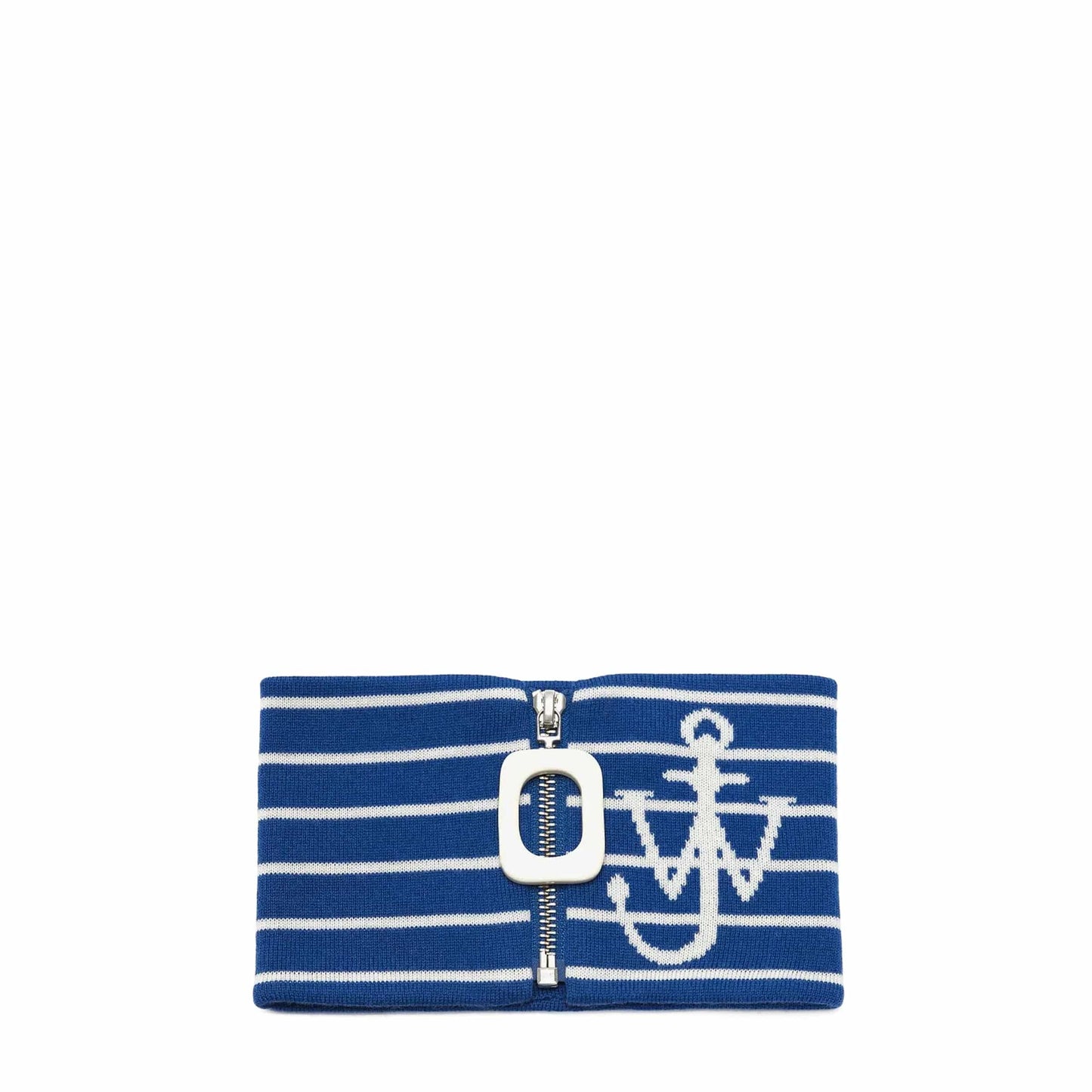 JW Anderson Scarves & Gloves AZURE BLUE / O/S STRIPED ANCHOR NECKBAND