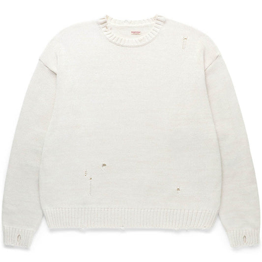 Kapital Knitwear 5G COTTON KNIT RAINBOWY PATCH CREW SWEATER