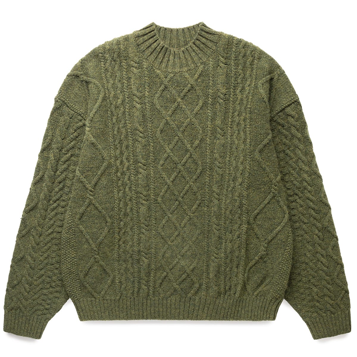 Kapital Knitwear 5G WOOL CABLE KNIT ELBOW-CATPITAL SWEATER
