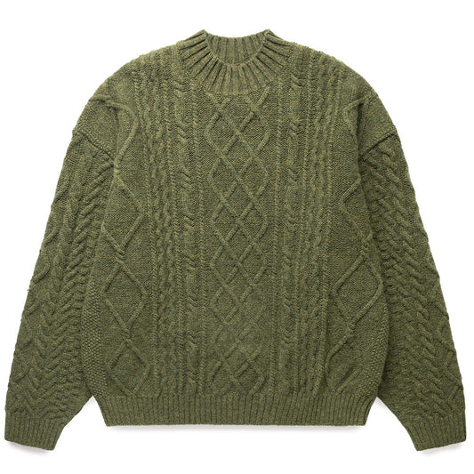 Kapital Knitwear 5G WOOL CABLE KNIT ELBOW-CATPITAL SWEATER