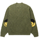 Kapital Knitwear 5G WOOL CABLE KNIT ELBOW-CATPITAL SWEATER