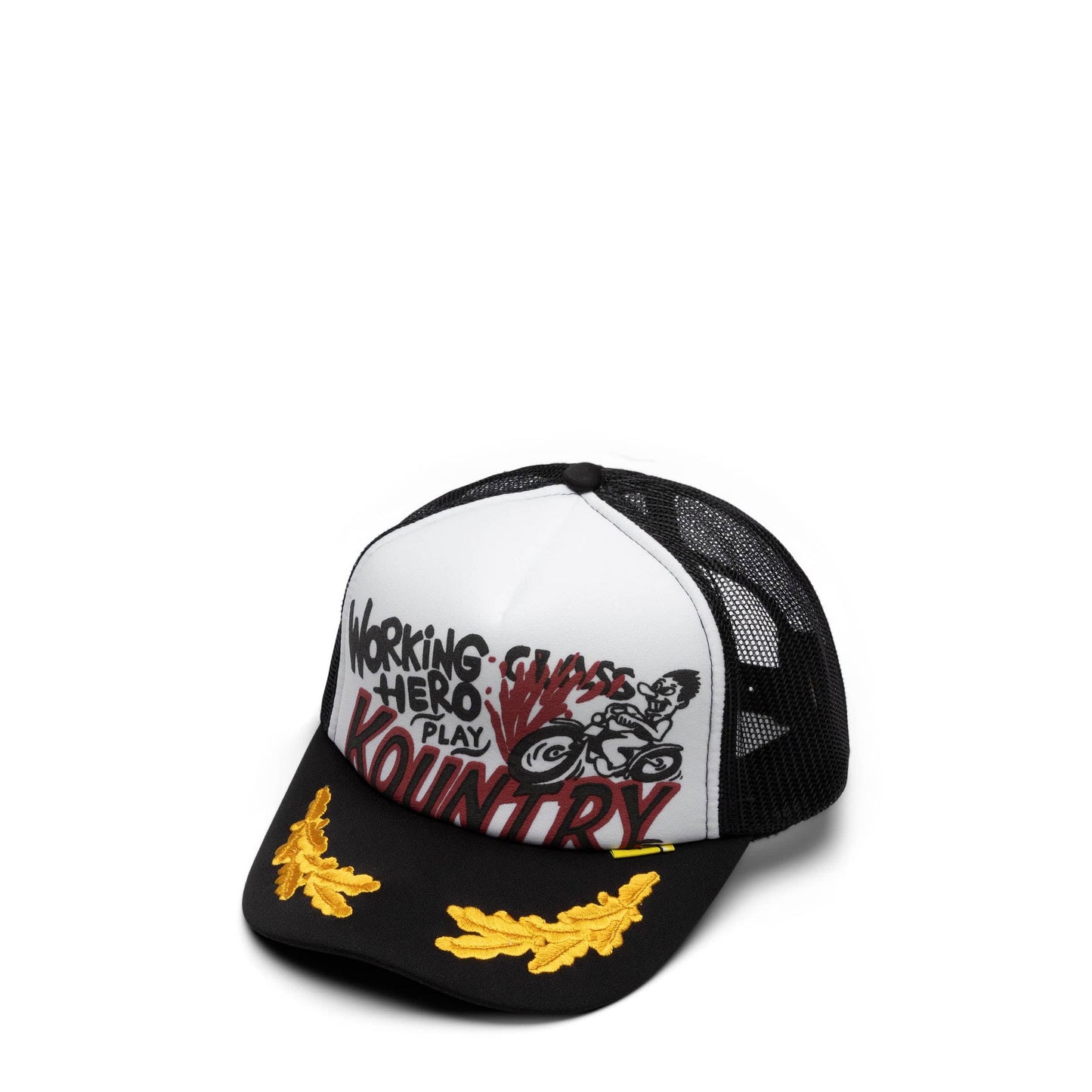 Kapital Headwear WHITE/BLACK / O/S KOUNTRY RACER TRUCK CAP