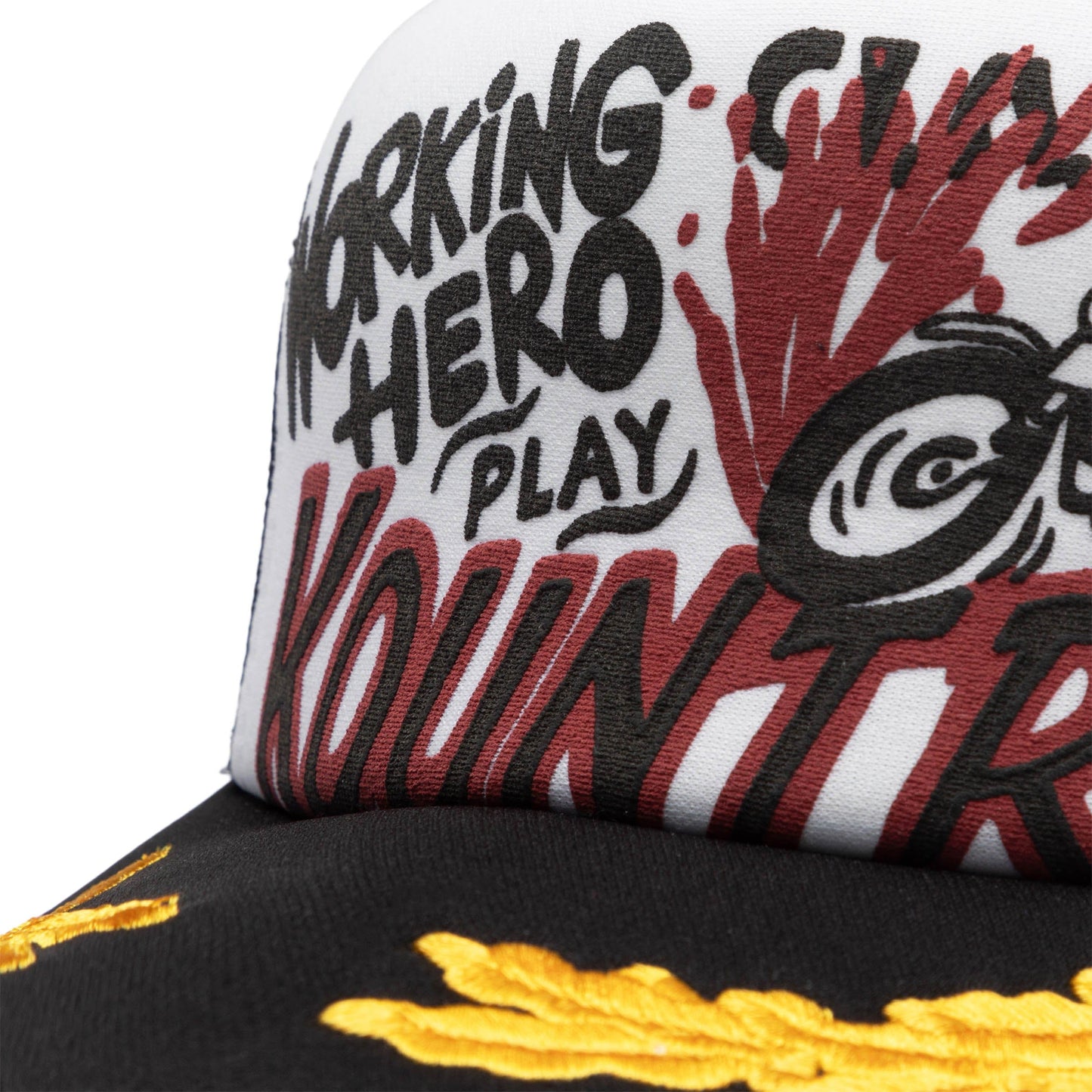 Kapital Headwear WHITE/BLACK / O/S KOUNTRY RACER TRUCK CAP