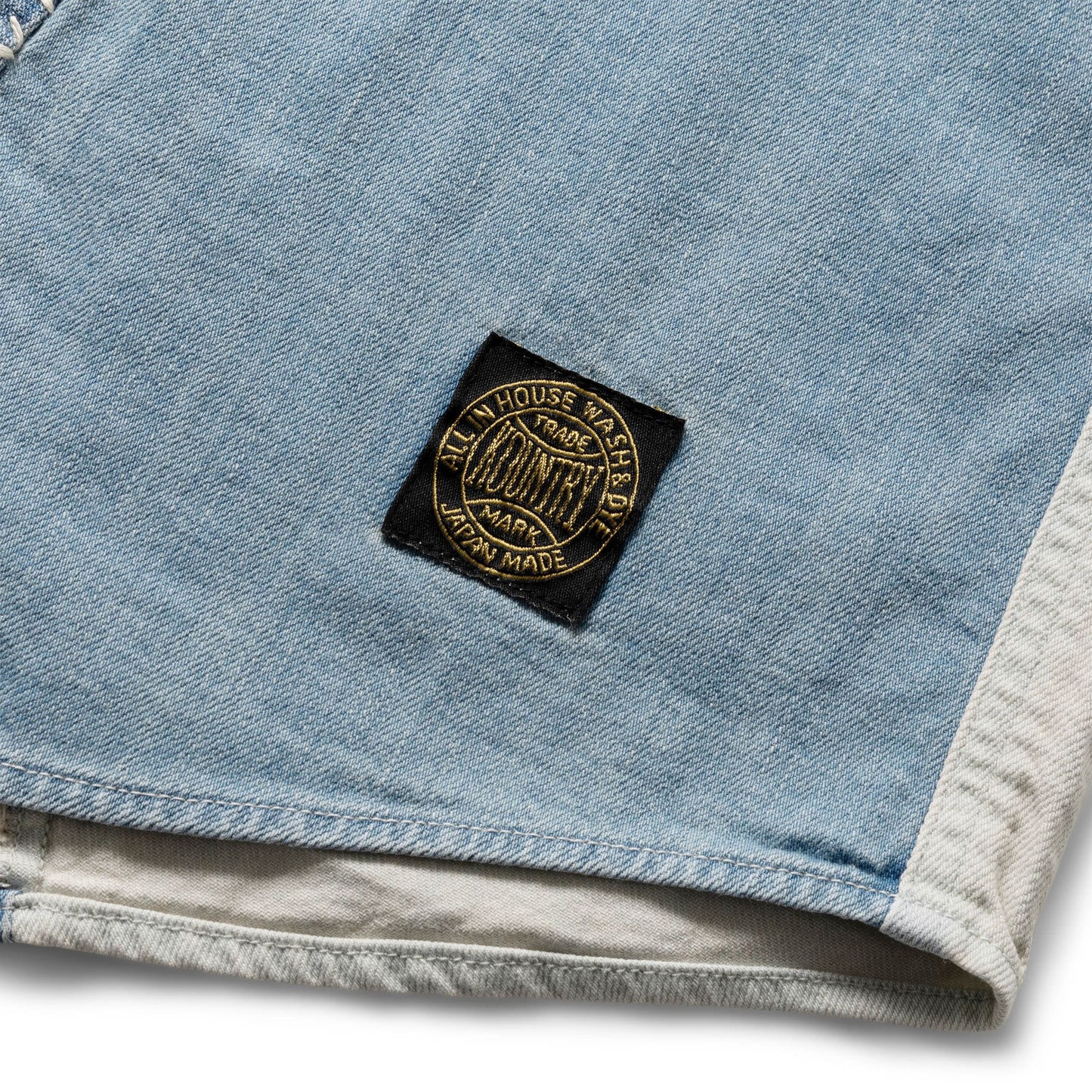 Kapital Shirts 8OZ RECONSTRUCTION DENIM GREAT KOUNTRY BASEBALL SHIRT