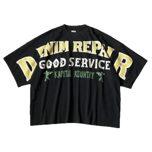18.5/- JERSEY HUGE T-SHIRT (DENIM REPAIR)