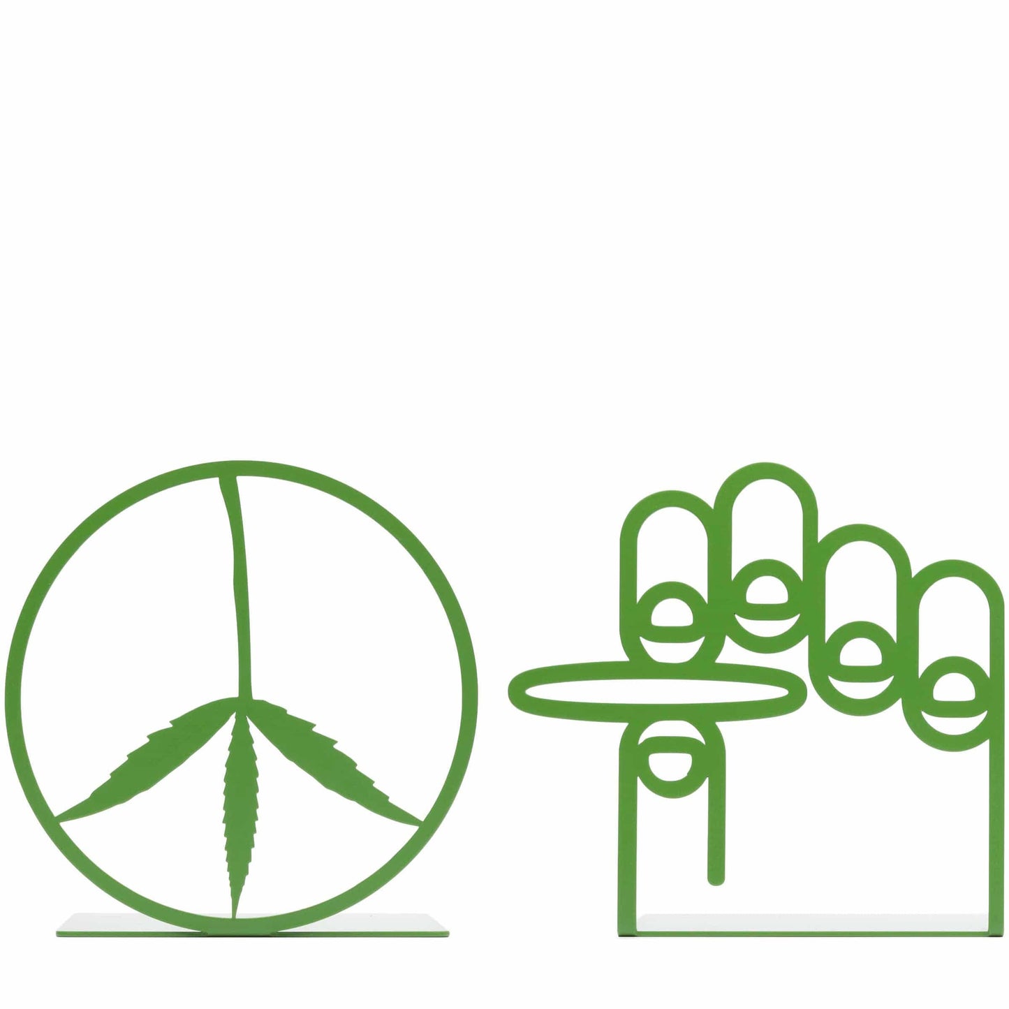 Mister Green Odds & Ends GREEN / O/S TRIFECTA BOOKENDS