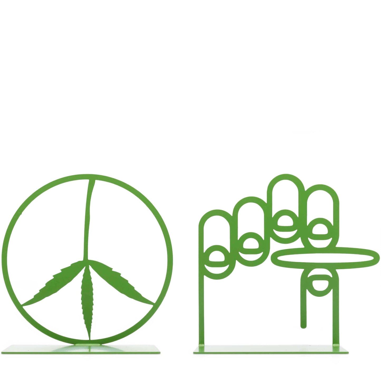 Mister Green Odds & Ends GREEN / O/S TRIFECTA BOOKENDS