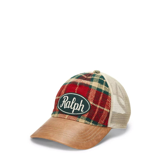 Polo Ralph Lauren Headwear RED/BLACK/MULTI / O/S OUTDOOR FLANNEL RETRO CROWN TRUCKER CAP