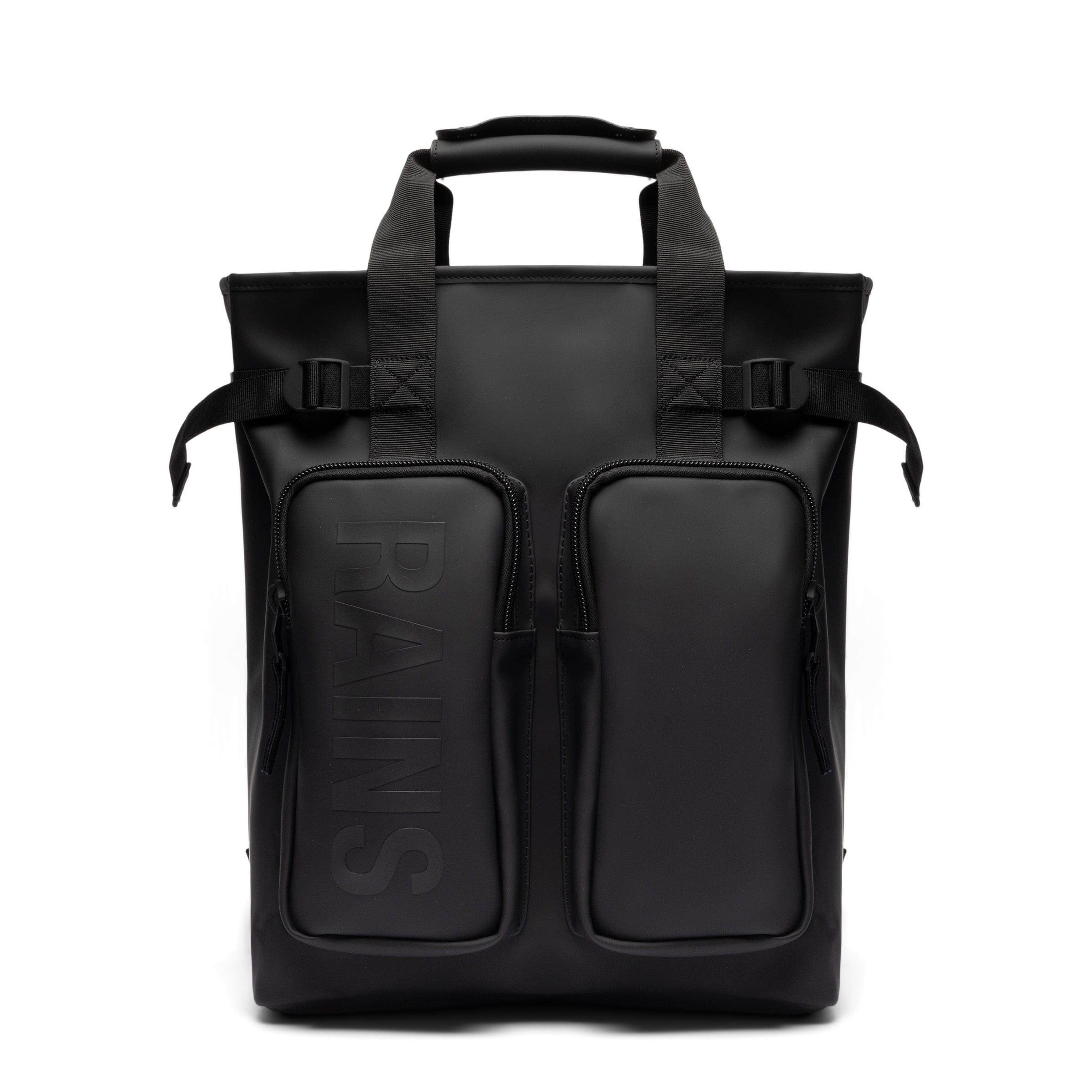 day bag rains TEXEL TOTE BACKPACK W3 01 BLACK