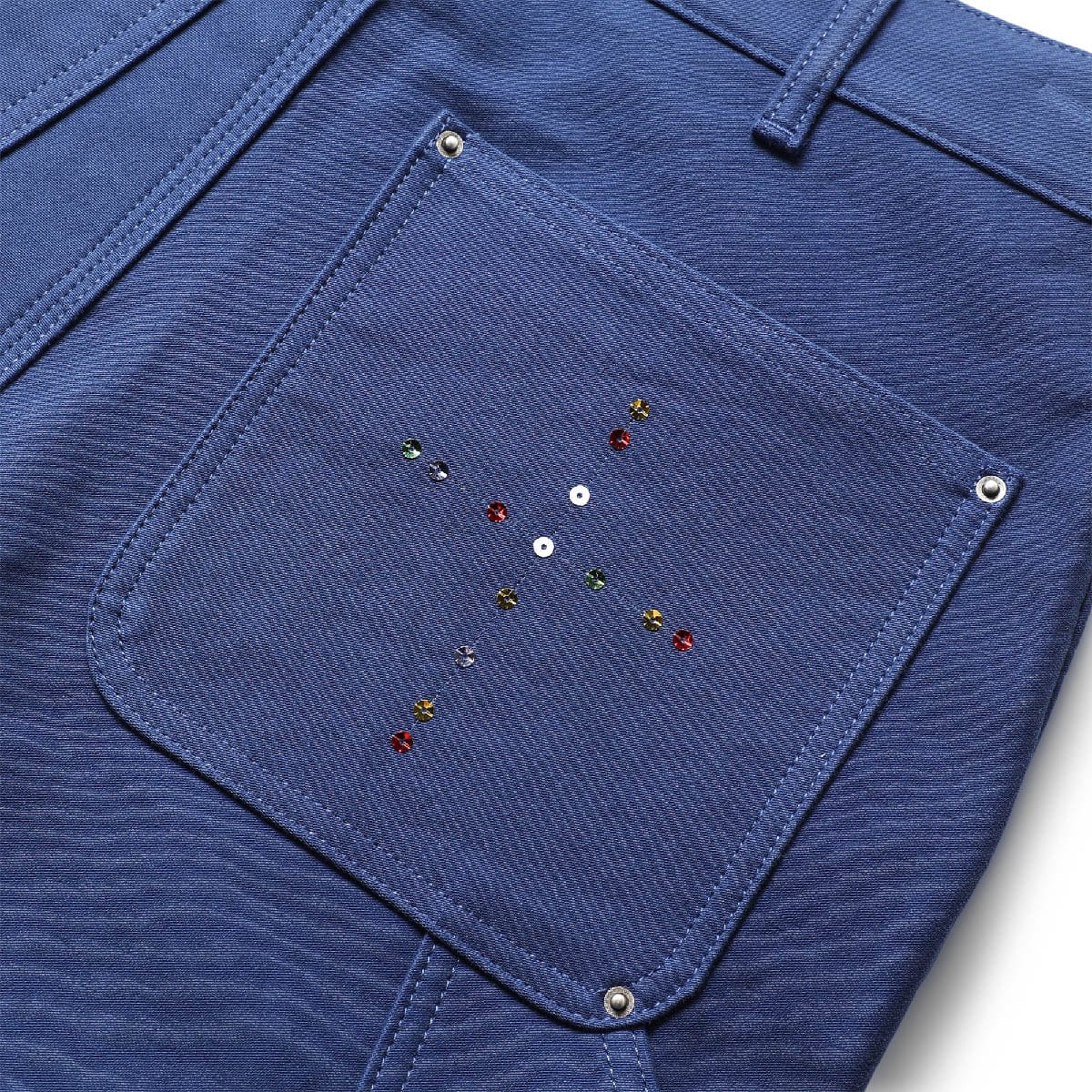 Sky High Farm Workwear Bottoms FLORAL EMBROIDERED DOUBLE KNEE PANTS