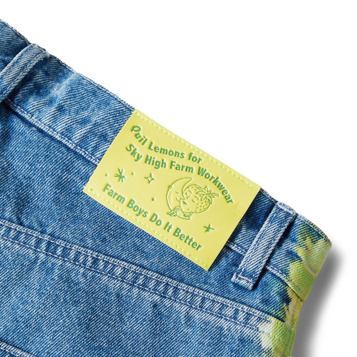 Sky High Farm Workwear Bottoms QUIL LEMONS DENIM PANTS