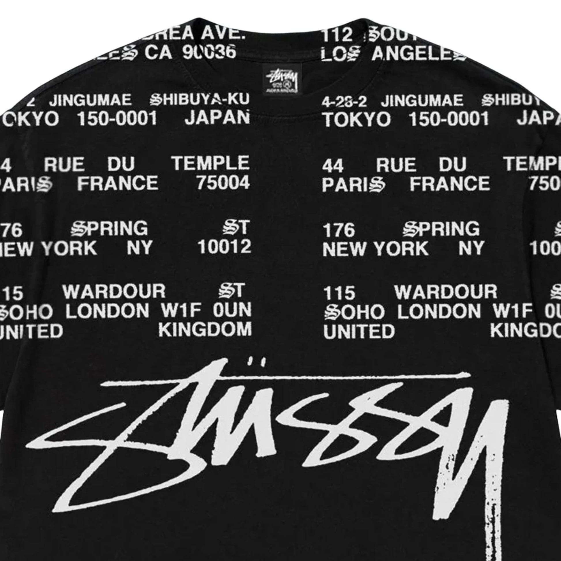 Stussy LOCATIONS PIG. DYED T-SHIRT