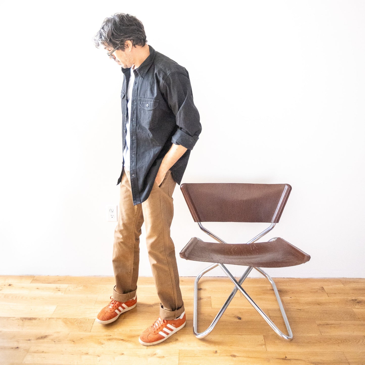 WALSH CONE MILLS WHITE OAK BLACK DENIM SHIRT
