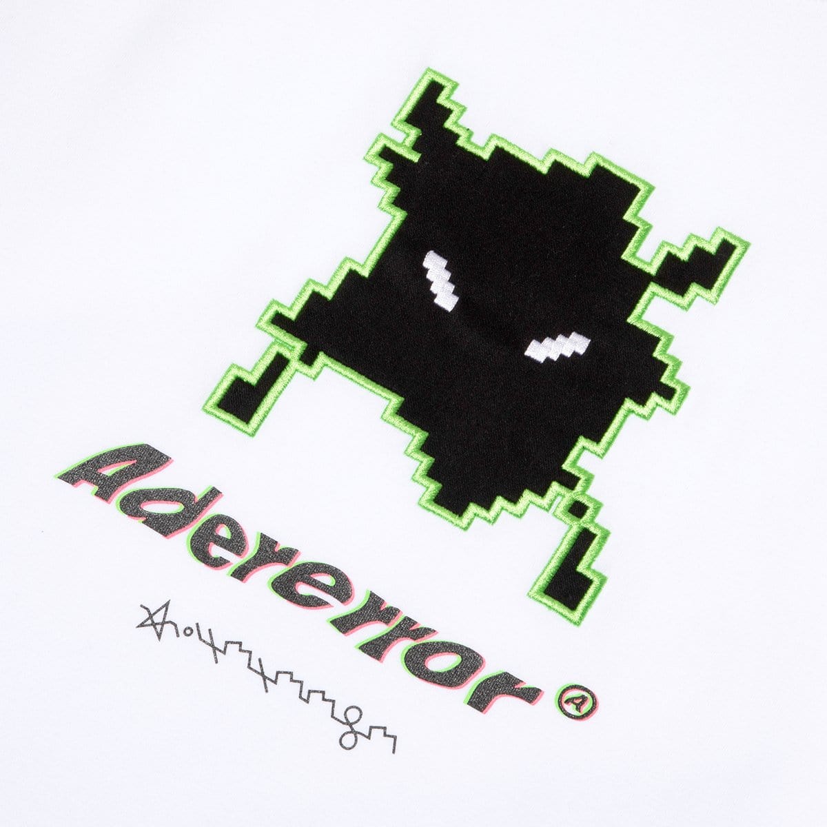 Ader Error T-Shirts SEMI-OVERSIZED CROP TOP