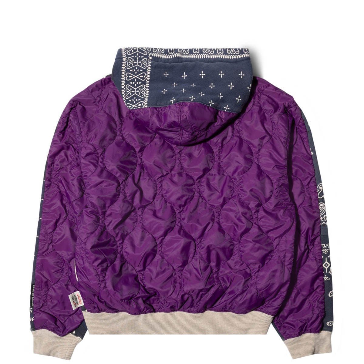 Kapital Hoodies & Sweatshirts FLEECE KNIT BANDANA BIVOUAC HOODED BLOUSON