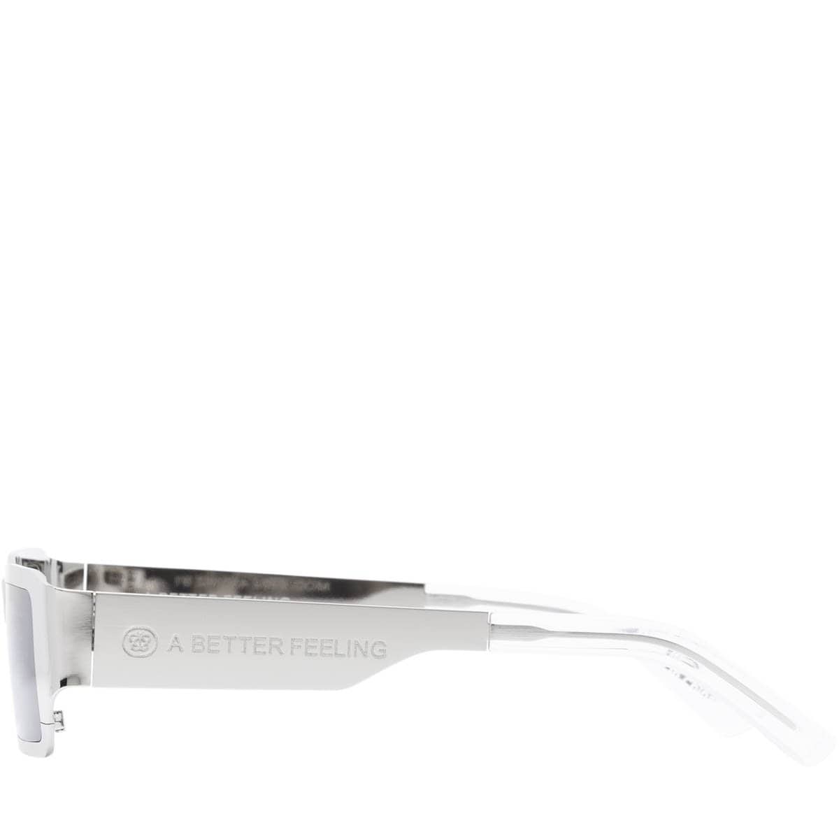 A BETTER FEELING Eyewear STAINLESS STEEL/BLACK / O/S POLLUX SUNGLASSES