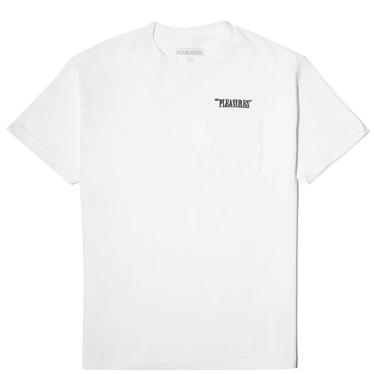 Pleasures BALANCE EMBROIDERED POCKET T-SHIRT White