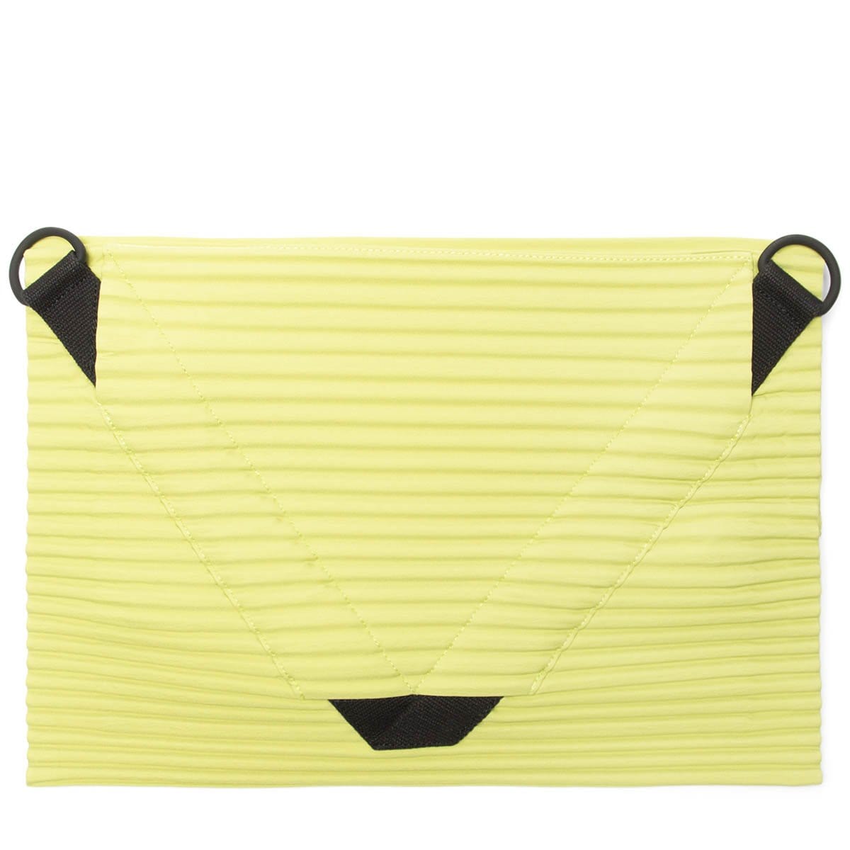 Homme Plissé Issey Miyake Bags & Accessories LIME GREEN / O/S PLEATS FLAT BAG3