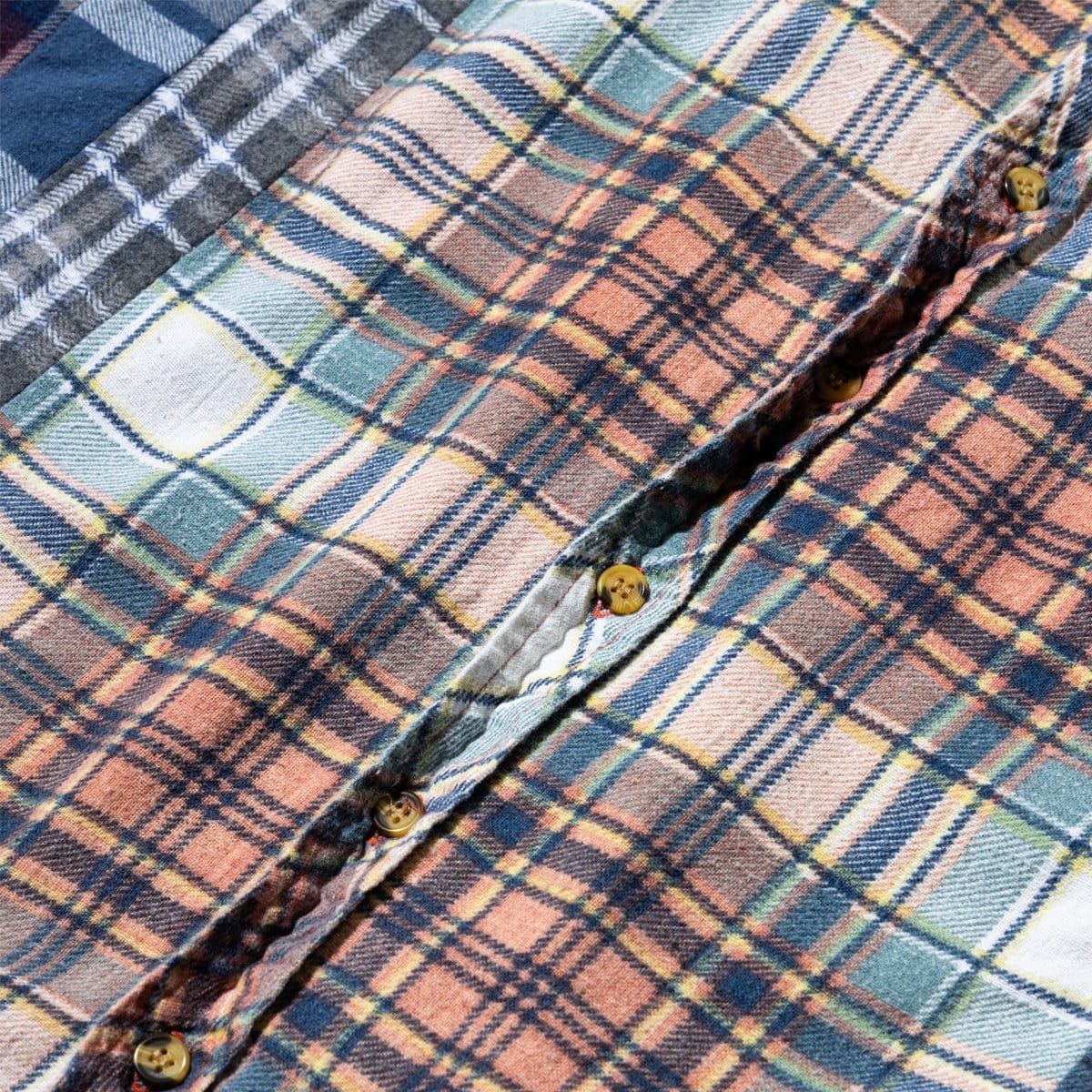 Needles Shirts ASSORTED / O/S FLANNEL SHIRT - WIDE 7 CUTS SHIRT SS20 14