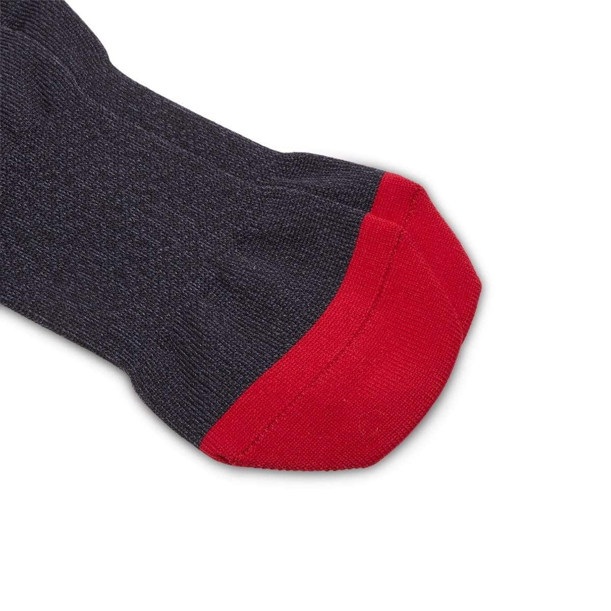 Kapital Socks BLACK / O/S 144 YARNS SUPER-DRY IVY HEEL-SMILIE SOCKS