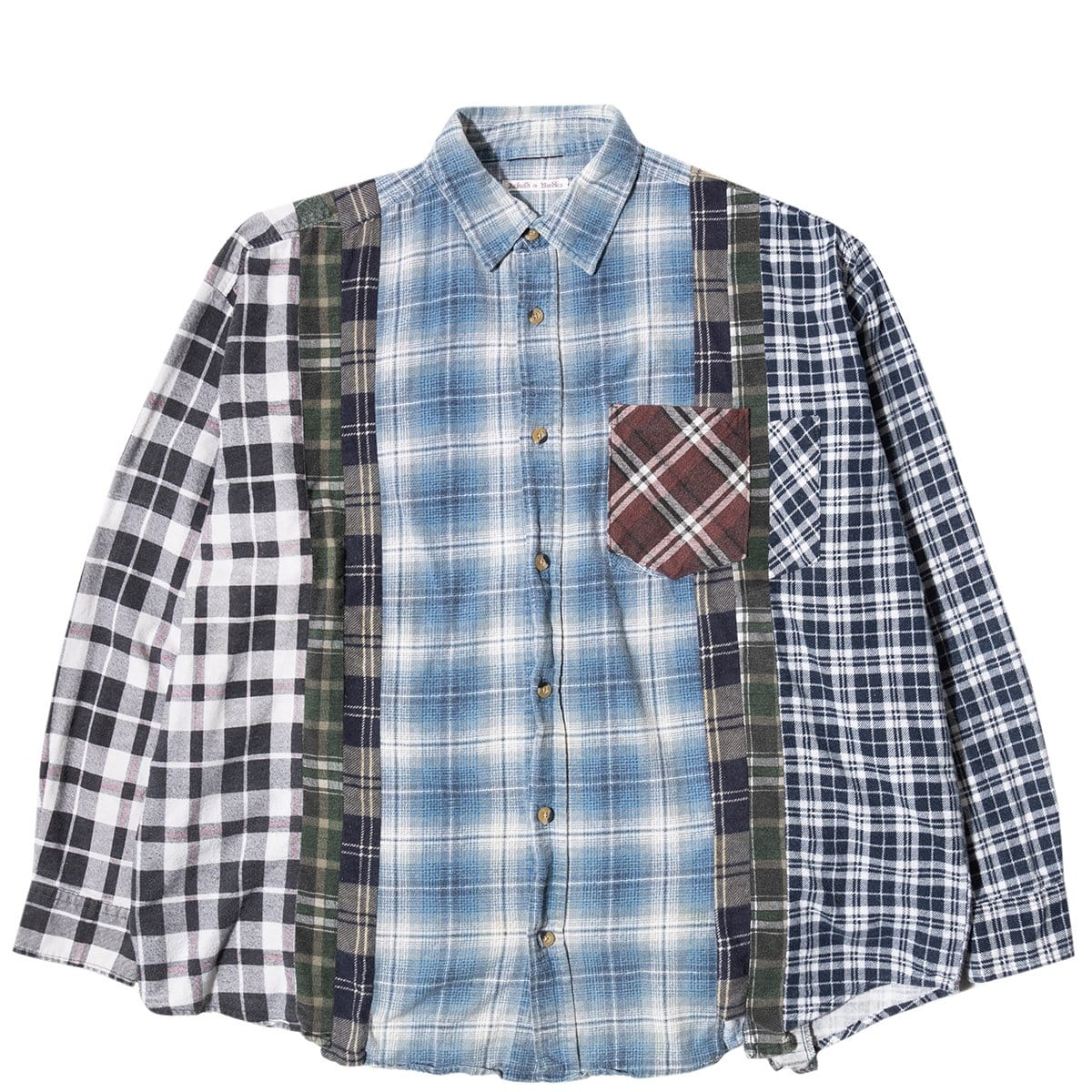 Needles Shirts ASSORTED / O/S FLANNEL SHIRT - WIDE 7 CUTS SHIRT SS20 18