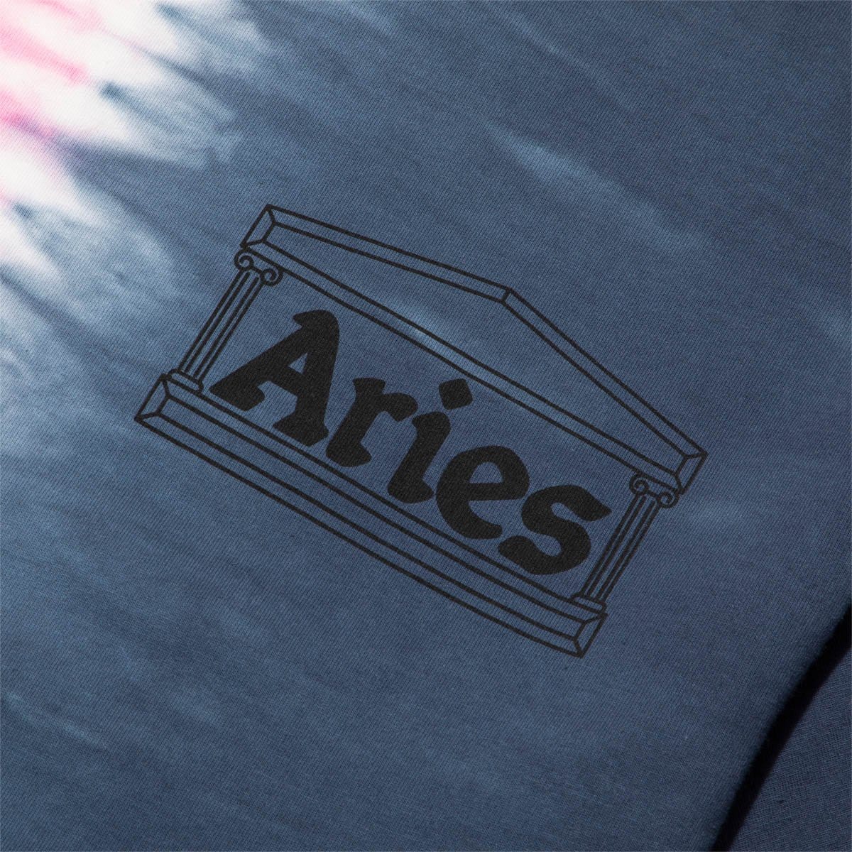 Aries T-Shirts TIE DYE HALF AND HALF TEE