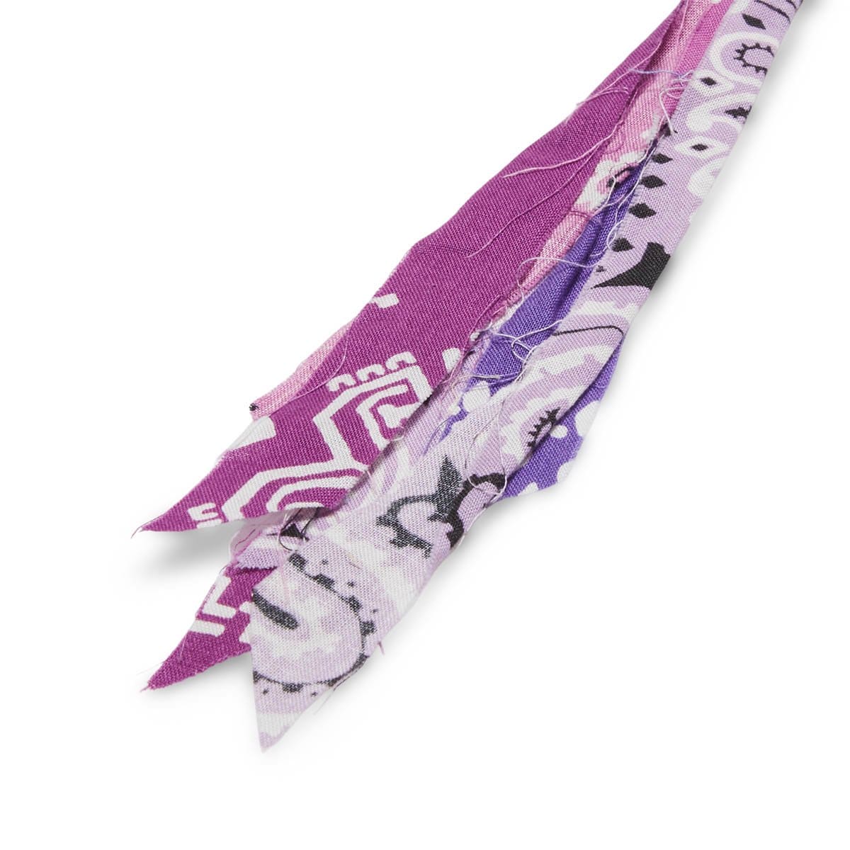 Kapital Bags & Accessories LT. PURPLE / O/S GAUZE BANDANA FRINGED NECKLACE